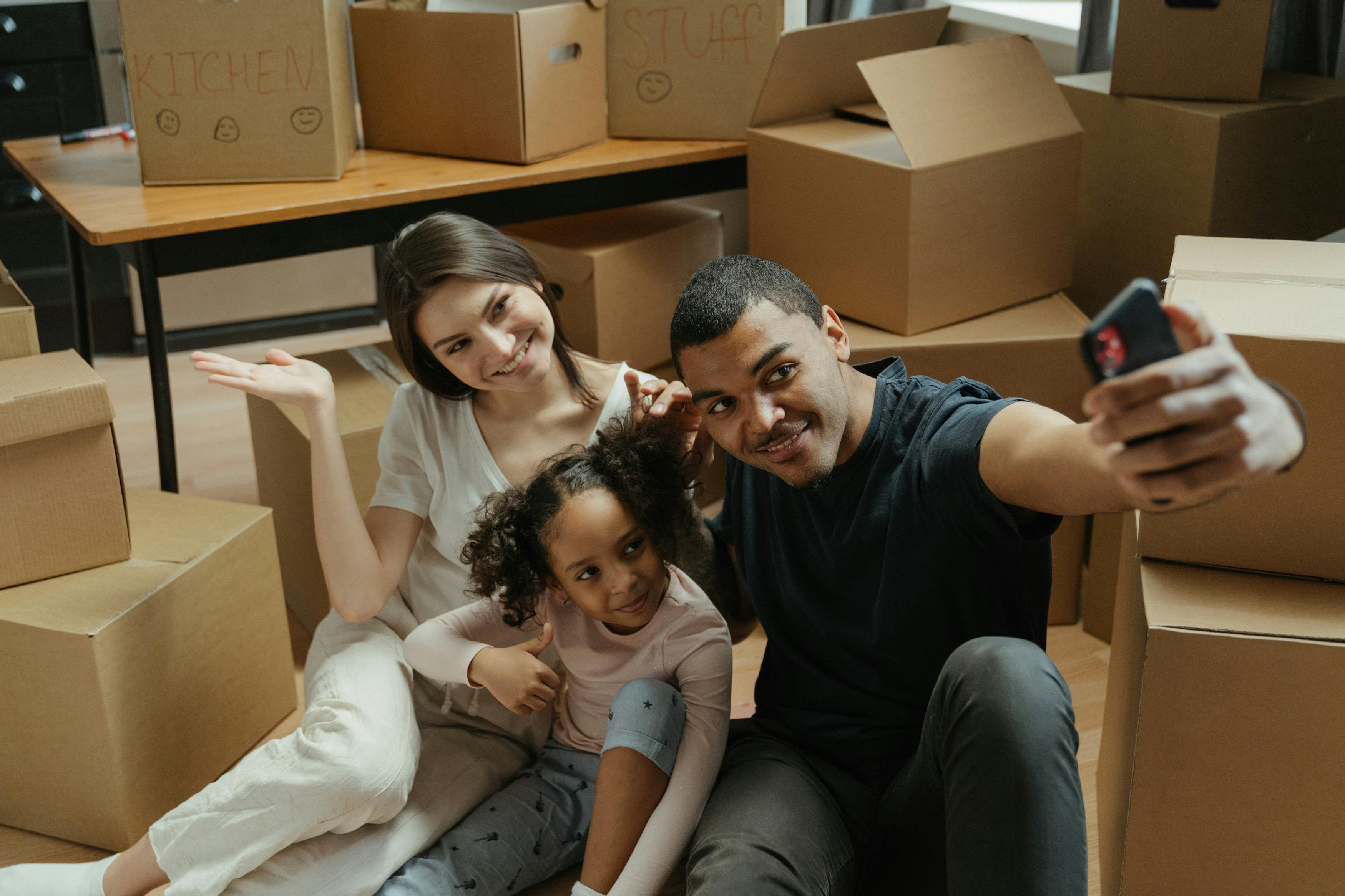 New homeowners moving in